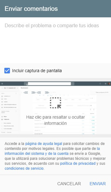 tutorial google search console enviar comentarios