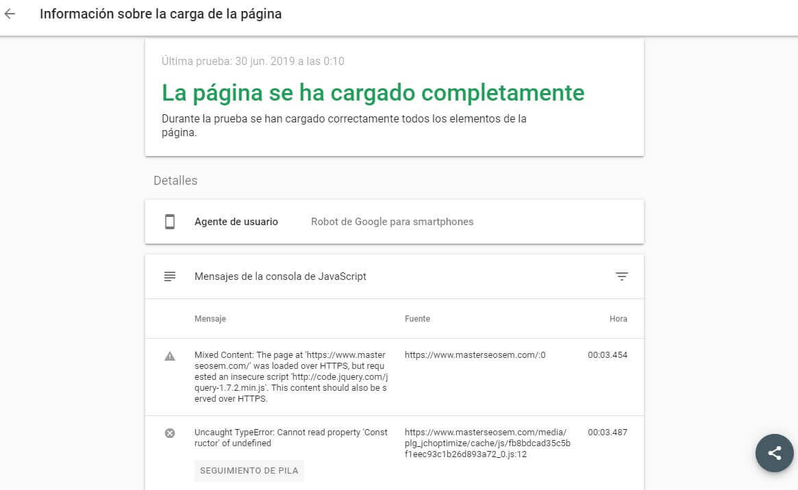 tutorial google search console prueba de resultados enriquecidos detalles