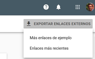 tutorial search console informe enlaces exportar